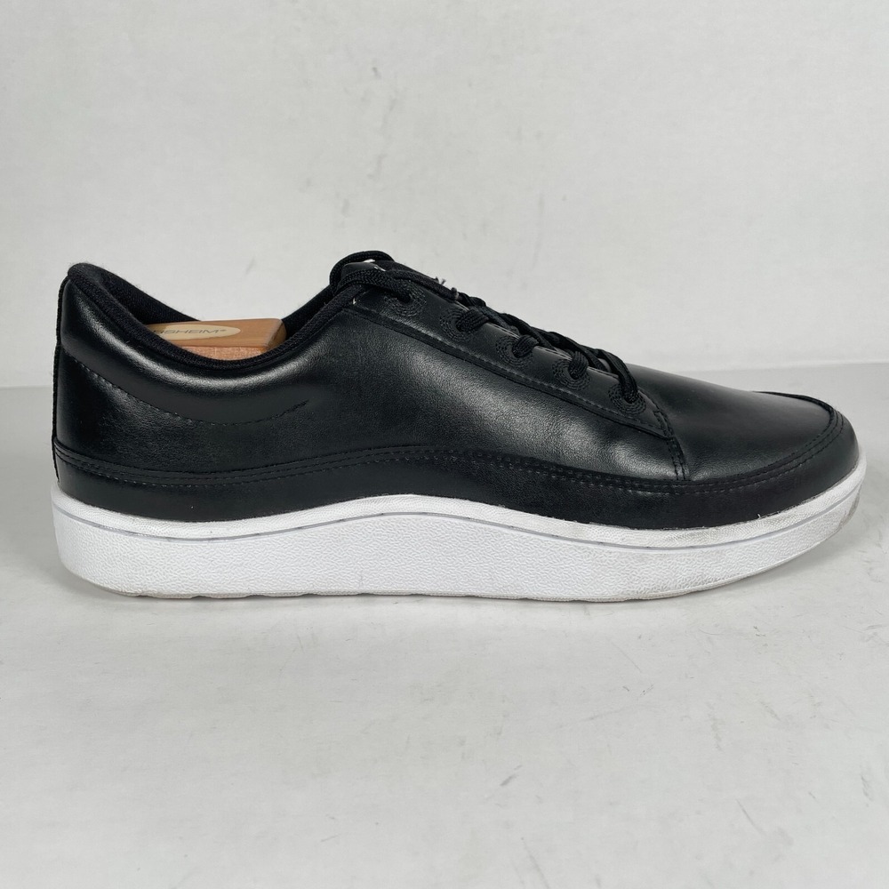 Allbirds Plant Pacers Sneakers Womens Size 9 Black Leather Lace Up Casual Shoes